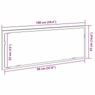 LED огледало за баня Черния дъб 100 x 8,5 x 37 см Стъкло