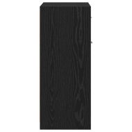 Шкаф за баня с врата Черния дъб 60 x 33 x 80 см Инженерно дърво