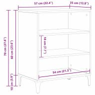 Служебен шкаф Черния дъб 57 x 35 x 70 см Инженерна дървесина