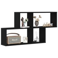 Стенен рафт с рафт Черния дъб 76 x 15 x 53 см Инженерно дърво