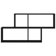 Стенен рафт с рафт Черния дъб 76 x 15 x 53 см Инженерно дърво