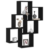 Стенен рафт с рафт Черния дъб 78 x 15 x 93 см Инженерно дърво