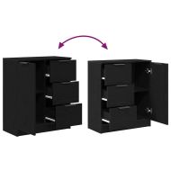 Служебен шкаф Черния дъб 60 x 30 x 70 см Инженерно дърво