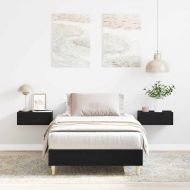 Рамка за легло Черния дъб 203 x 101 x 25 см Инженерно дърво