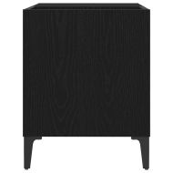 Шкаф за грамофонни плочи с рафт Черния дъб 84,5 x 38 x 48 cm