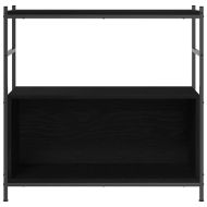 Рафт за книги 80 x 30 x 78,5 см Инженерна дървесина Черния дъб