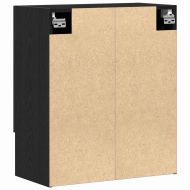 Стенно монтиран шкаф Черния дъб 60 x 31 x 70 см Инженерно дърво