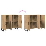 Служебен шкаф Дъб 90 x 34 x 80 см Инженерно дърво