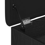 Пейка с място за съхранение Черен дъб 62 x 42 x 45 см