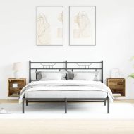 Плаващ рафт с LED светлина 2 pcs Кафяво 40 x 28,5 x 40 см