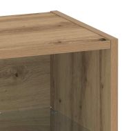 Плаващ рафт с LED светлина 2 pcs Кафяво 40 x 28,5 x 40 см