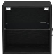 Плаващ рафт с LED светлина с рафт 2 pcs Черно 40 x 28,5 x 40 см