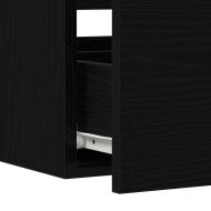 Комплект мебели за баня 2 pcs Черния дъб Инженерно дърво