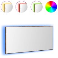 Огледало Кафяво 80 x 37 см Стъкло и инжектирано дърво