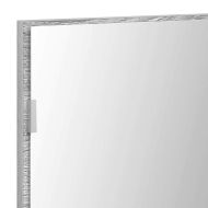 Огледало С LED лентисти светлини Светло сиво сонома 80 x 37 см