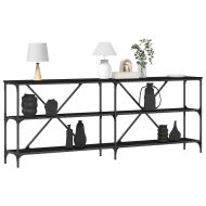 Конзолна маса Черния дъб 200 x 30 x 75 см Инженерно дърво