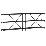 Конзолна маса Черния дъб 200 x 30 x 75 см Инженерно дърво