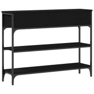 Конзолна маса Черния дъб 100 x 25 x 75 см Инженерна дървесина