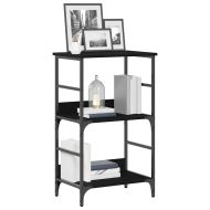 Рафт за книги 2 нива 50 x 33 x 82 см Инженерна дървесина