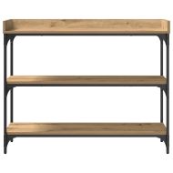 Конзолна маса с рафт дъб артизан 100 x 30 x 80 см