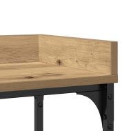 Конзолна маса с рафт дъб артизан 100 x 30 x 80 см