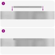 Ограда за трева 4 pcs Сребрист 450 x 0,05 x 10 см