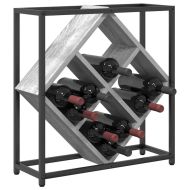 Винен рафт Сив Сонома 51 x 18 x 52,5 см Инженерно дърво
