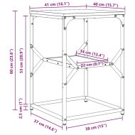 Странична маса Димян дъб 41 x 40 x 60 см