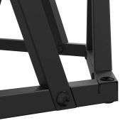 Странична маса 2 pcs Димян дъб Инженерна дървесина и стомана