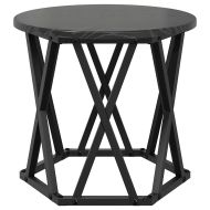 Нестинг странична маса 3 pcs Черния дъб