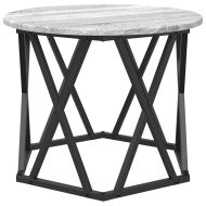 Нестинг странична маса 3 pcs Сив Сонома