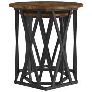 Масичка за кафе 2 pcs Димян дъб Инженерна дървесина и стомана