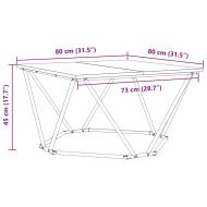 Масичка за кафе Черния дъб 80 x 80 x 45 cm