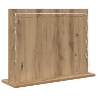 Огледало за грим Дъб 60 x 45 x 18 см Стъкло и инженерно дърво