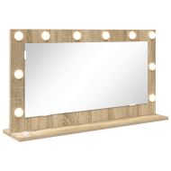 Огледало за грим Правоъгълна Сонома дъб 80 x 45 x 18 см