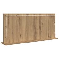 Огледало за грим Дъб 100 x 45 x 18 см Стъкло и инженерно дърво