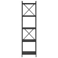 Рафт за книги 40 x 30 x 155 см Инженерна дървесина Черния дъб