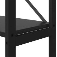 Рафт за книги 40 x 30 x 155 см Инженерна дървесина Черния дъб