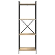 Рафт за книги Сонома дъб 40 x 30 x 119 см Инженерно дърво