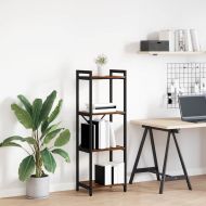 Рафт за книги Димян дъб 40 x 30 x 85 см Инженерно дърво