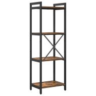 Рафт за книги 40 x 30 x 119 см Инженерна дървесина Димян дъб