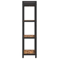 Рафт за книги 40 x 30 x 119 см Инженерна дървесина Димян дъб