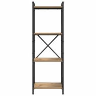 Рафт за книги Дъб 40 x 30 x 85 см Инженерно дърво