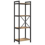 Рафт за книги Дъб 40 x 30 x 85 см Инженерно дърво