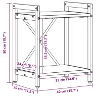 Рафт за книги Старо дърво 40 x 30 x 50 cm Инженерно дърво