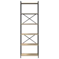 Рафт за книги Сонома дъб 40 x 30 x 85 см Инженерно дърво