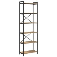 Рафт за книги Дъб 40 x 30 x 85 см Инженерно дърво