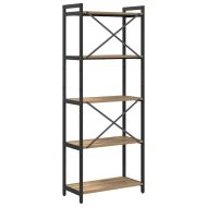 Рафт за книги Дъб 60 x 30 x 155 см Инженерно дърво