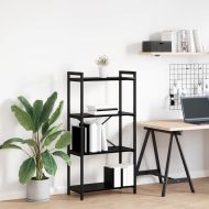 Рафт за книги Черния дъб 40 x 30 x 85 см Инженерно дърво