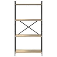Рафт за книги Сонома дъб 60 x 30 x 120 см Инженерно дърво